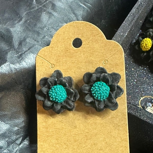 Colorful handmade polymer clay earrings