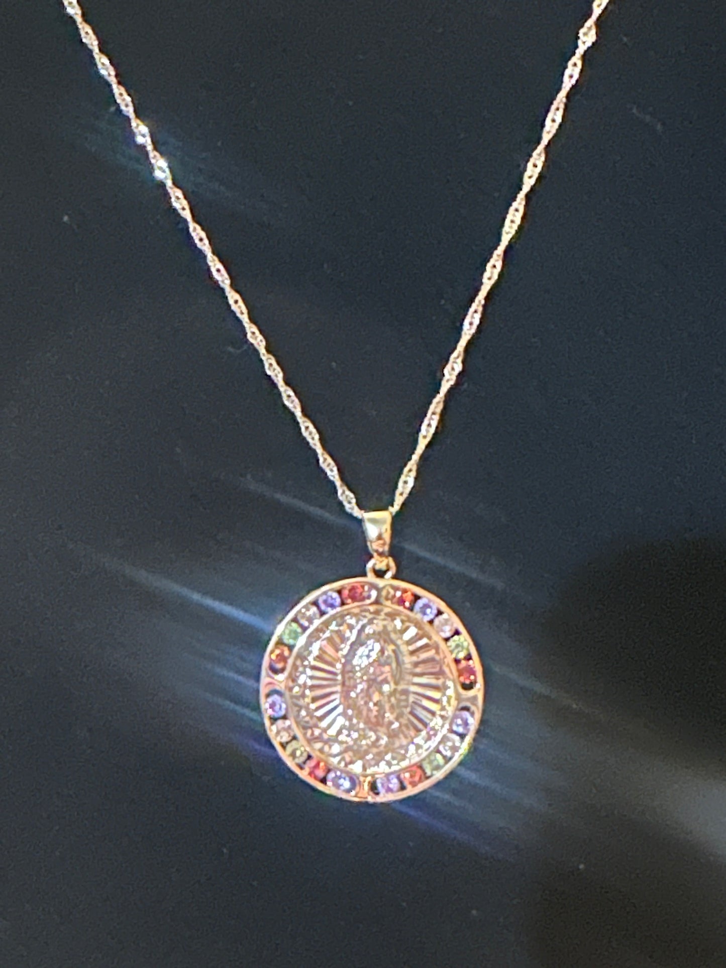 18k gold filled necklace and pendant