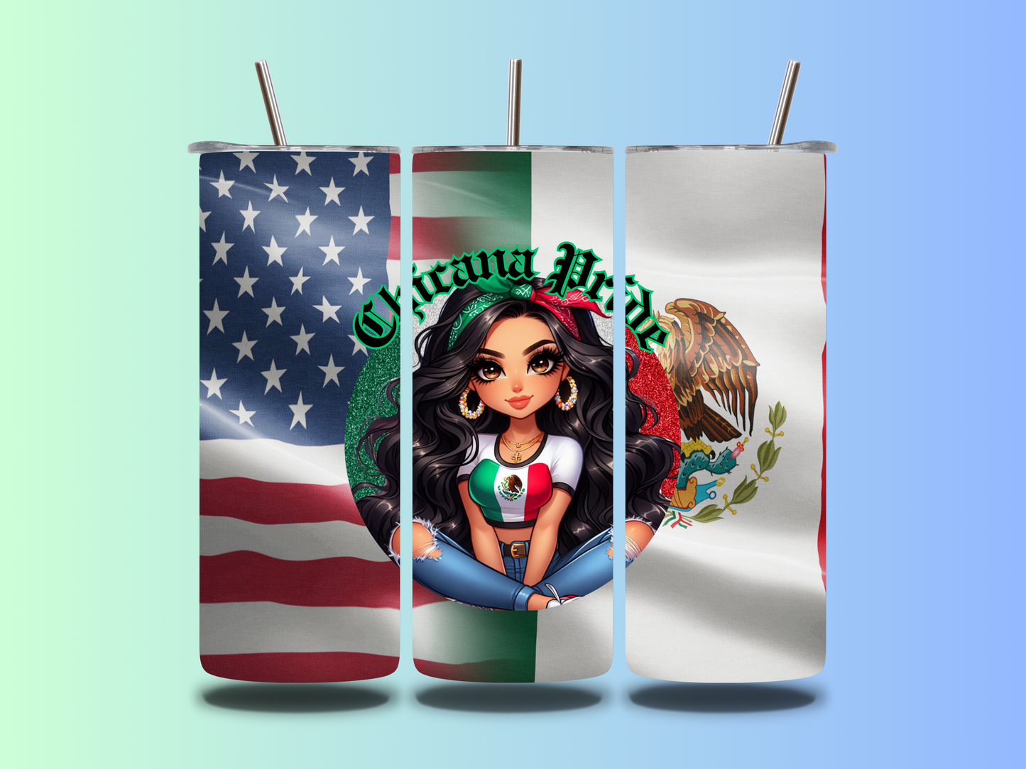 Chicana pride tumbler