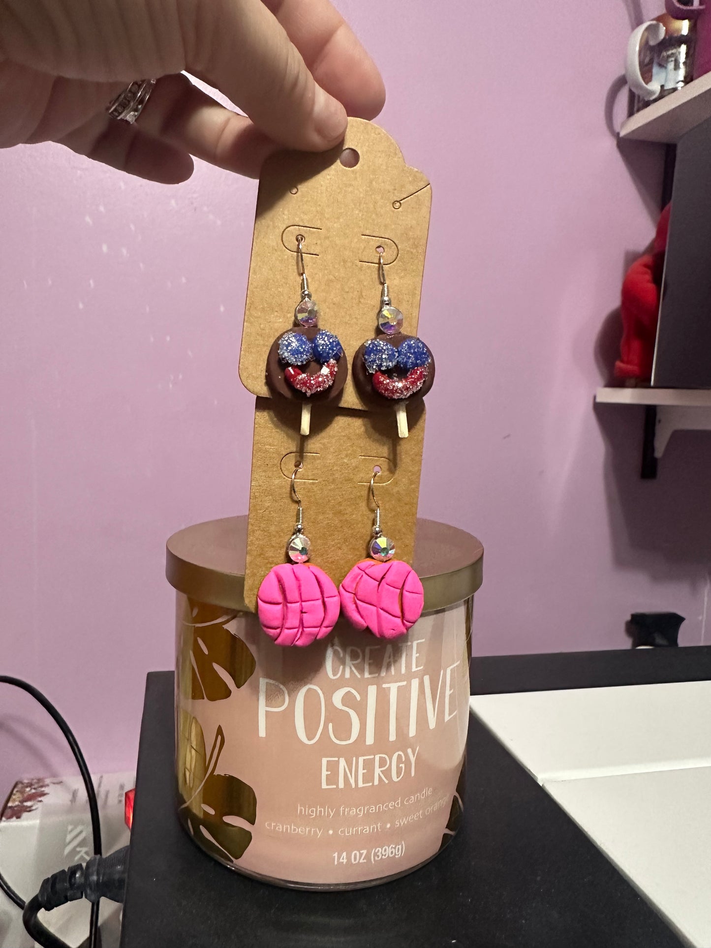 Concha or Payaso paleta earrings
